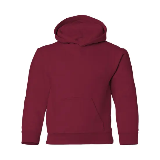 Gildan&reg; Heavy Blend Youth Hooded Long Sleeve Sweatshirt Cardinal red {2}