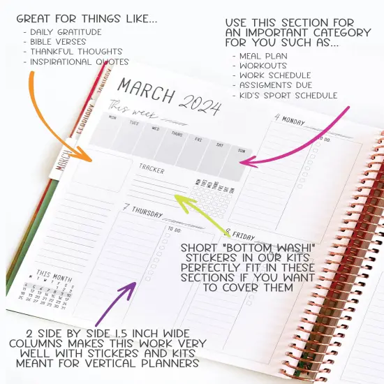 2025 Planner - Signature Layout, Spiral Bound - "Stars & Stripes" (#210) {6}