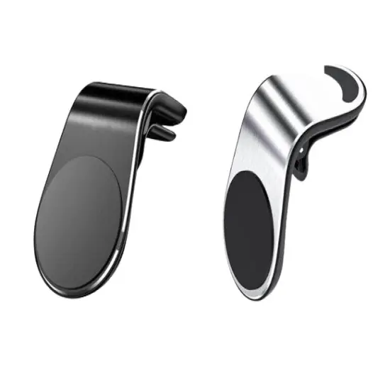 Kitcheniva Cell Phone Holder Car Magnetic Air Vent Stand 2 Pack Silver {2}