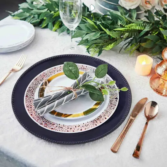 6 pcs of 13inch Charger Plates for Table Decor Orange {8}