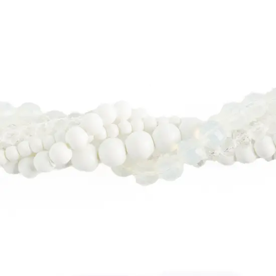 Crystal Lane DIY Queen Anne's Lace Twisted Glass & Pearls Beads, 5 Strands {1}