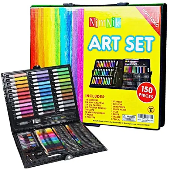 Art Supplies Girls Art Set Case - 150 pcs Art Supplies Coloring Set for Ages 3-6 Artist Drawing Kits for&nbsp;Girls Boys School Projects | Art Kits Sets {2}
