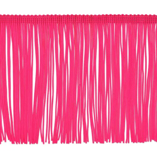 20 Yards of 4" Chainette Fringe Trim | 20 yard cut Neon Pink {1}