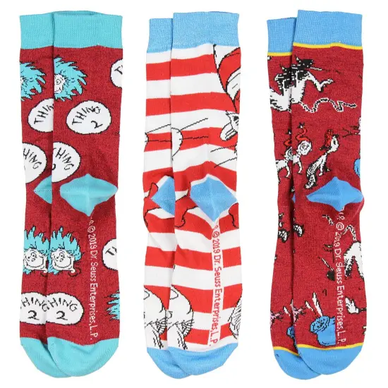 Cat in the Hat Crew Socks {3}