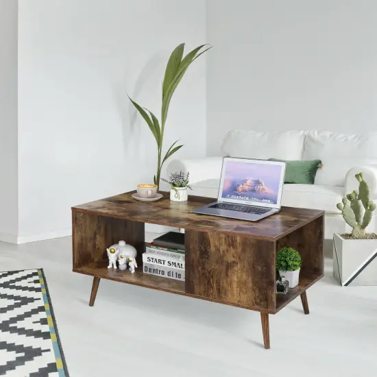 Open Storage Shelving Coffee Table Tea Table Home. {2}