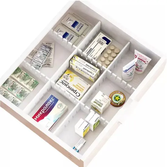 8 Pcs Adjustable DIY Drawer Divider Storage Organizer Separator. {1}