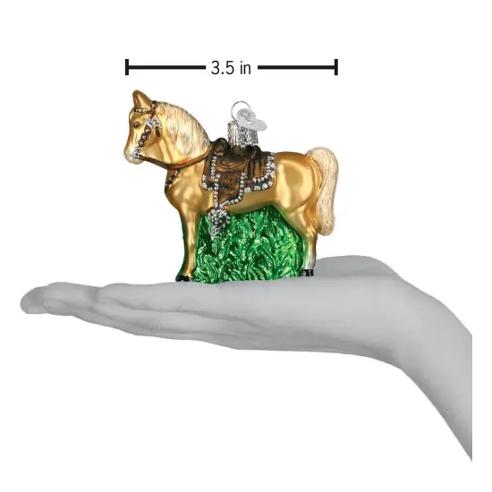 Western Horse Mouth Glass Ornament Decoration {3}