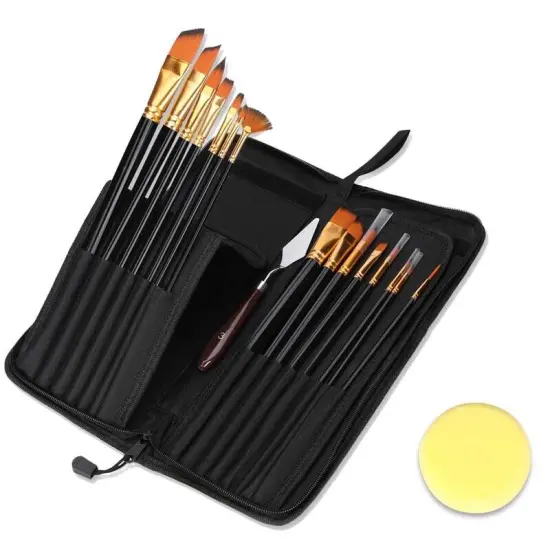 15Piece Acrylic Paint Brushes Set {2}