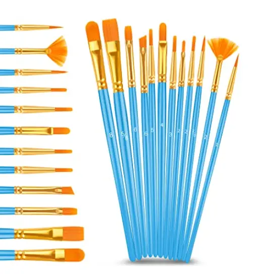 Pastel Acrylic Paint Set with 12 Brushes, 24 Pastel Colors (59ml, 2oz) Art Craft Paint for Artists Students Kids Beginners, Halloween Decorations Canvas Ceramic Wood Rock Painting Supplies Kit {2}