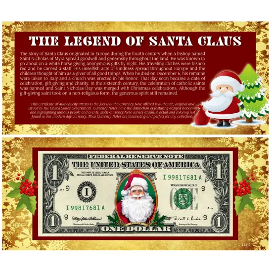 The Legend of Santa Claus $1 Bill {1}
