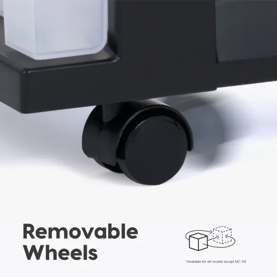 IRIS USA Plastic Rolling Storage Cart with Drawers {4}