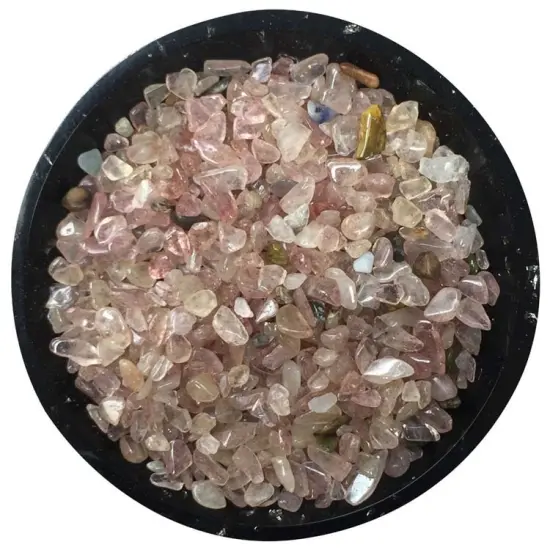 Pink Aventurine Tiny Crystal Chips &ndash; Size 0 {1}