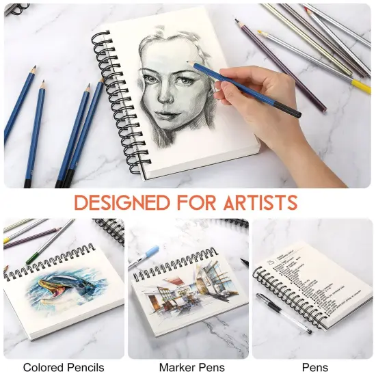 Watercolor Sketchbook Paper Pad for Dry/Wet Media {4}