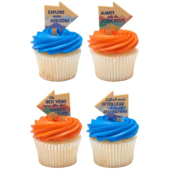Adventure Awaits DecoPics Cupcake Decoration, 12ct {2}