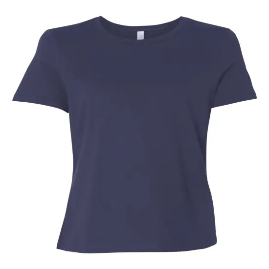 BELLA + CANVAS&reg; Women&rsquo;s Relaxed Crewneck Short Sleeve Jersey Tee Navy {1}