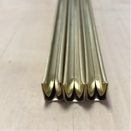 3/8" U Brass Came (12ft) -2ft x 6 Pieces {1}
