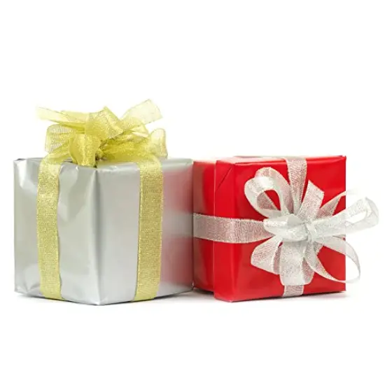 20 Colors 300 Yard Double Faced Polyester Satin Ribbon -18 Ribbon Rolls & 2 Glitter Metallic Ribbon,3/8" X 15 Yard/Roll,Perfect for Christmas Gift Wrapping,Hair Bows & Other Craft Projects {5}