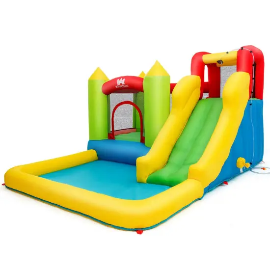 Outdoor Inflatable Bounce House with 480 W Blower {2}