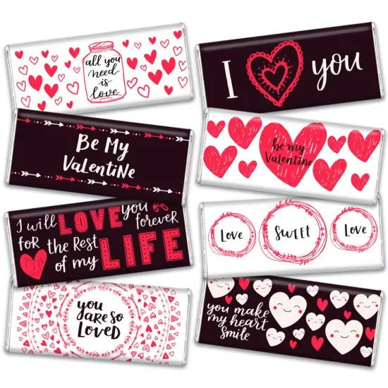 Valentine's Day Candy Gift - Hershey's Chocolate Bar Gift Box (8 bars/box) {3}