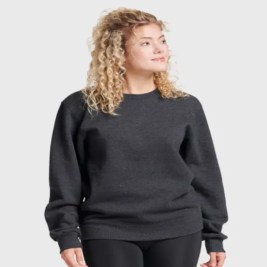 Ultimate Comfort Crewneck Sweatshirt | RADYAN&reg; Black ink heather {1}