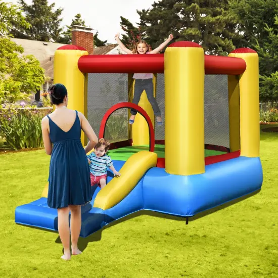 Kids Inflatable Bounce House with Slide {2}