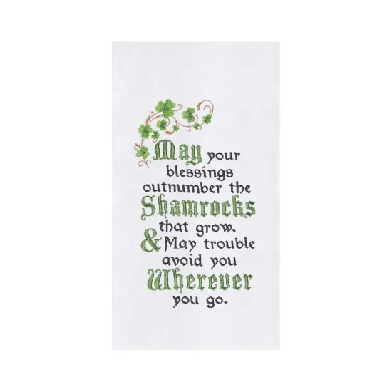 Outnumber The Shamrocks Flour Sack Kitchen Dishtowel {1}