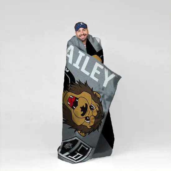 Sleep Squad Los Angeles Kings Bailey 60&rdquo; x 80&rdquo; Raschel Plush Hockey Blanket {5}