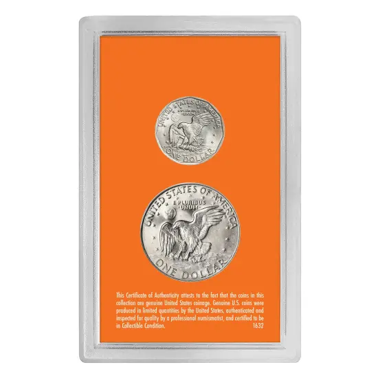 Last Eisenhower Dollar & First Susan B. Anthony Dollar {2}