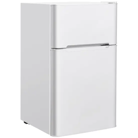 Compact Stainless Steel Refrigerator White {1}