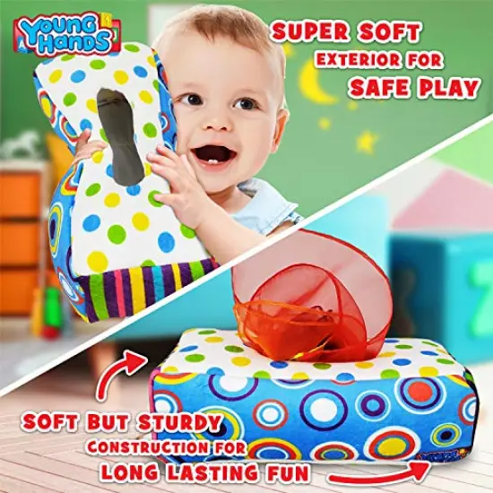 Montessori Toy for Babies and Toddlers Tissue Box Learning Toys for 5 Months + STEM Educational Toys for Toddler Infant Babies (Large) {4}