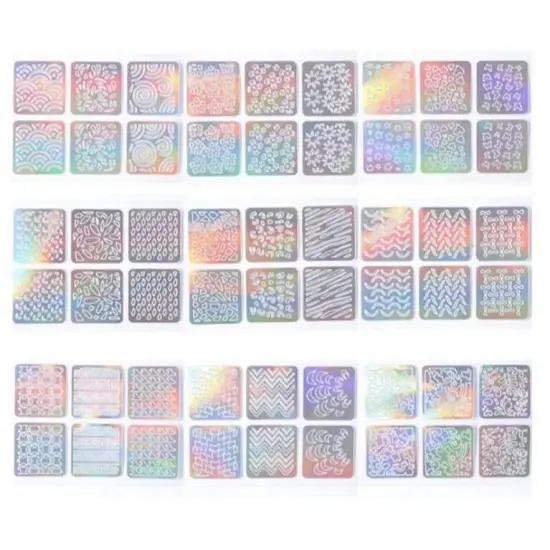 Kitcheniva 24 Sheets Nail Art Manicure Stencil Vinyl Stickers {2}