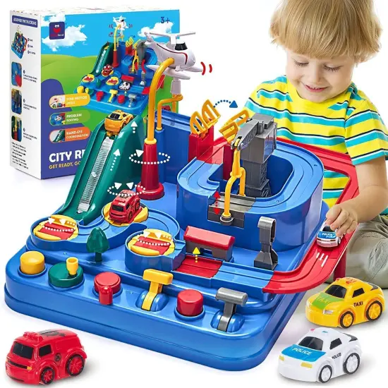 Kitcheniva Toddlers Race Tracks Car Toys Gift Idea {1}
