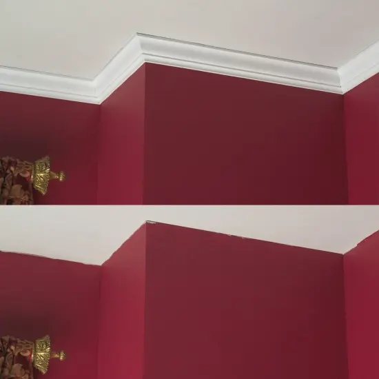 Easy Crown Molding DIY System Install Yourself with No Tools {3}