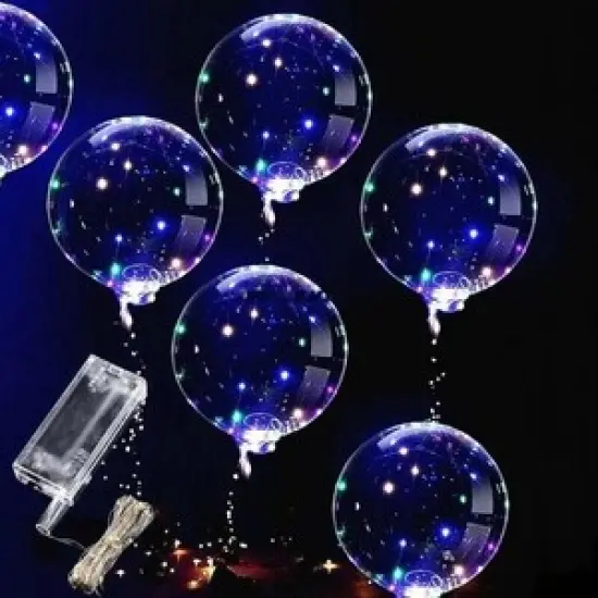 10 LED Bobo Balloons for Festive Party Decor {3}