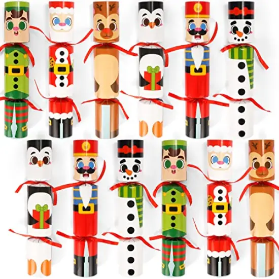 JOYIN 12 Pack Christmas Party Favor Non-Snap Party Table Favors with Christmas Characters Holiday Party Favor Supplies for Kids and Adults, Christmas Parties, Dinners and Holidays {1}