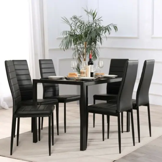 Set of 2 or 6 High Back Dining Chairs-Set of 6 {2}