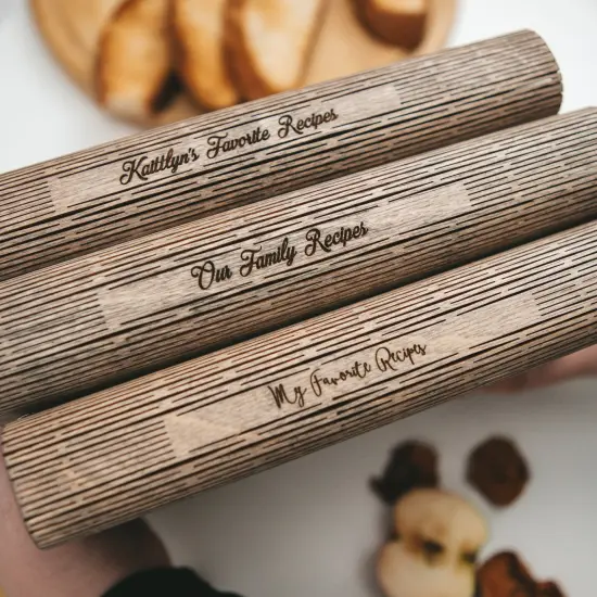 Family Cookbook, Personalized Gift for Her, Wooden Cook Book Recipe Planner by Enjoy The Wood {5}