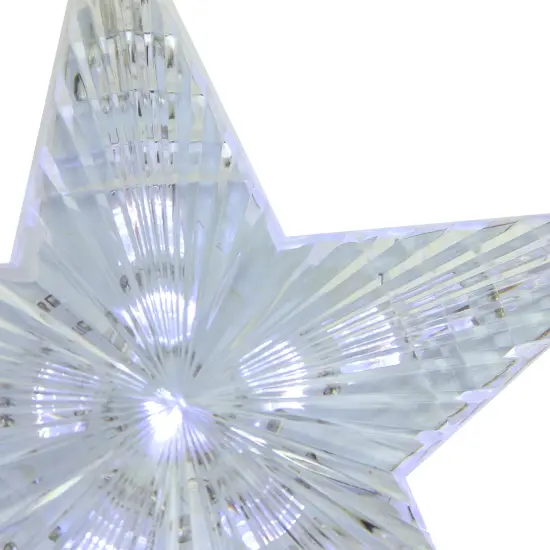 Northlight LED Cascading Star Christmas Lights - White - 3.5' Clear Wire - 3ct {4}