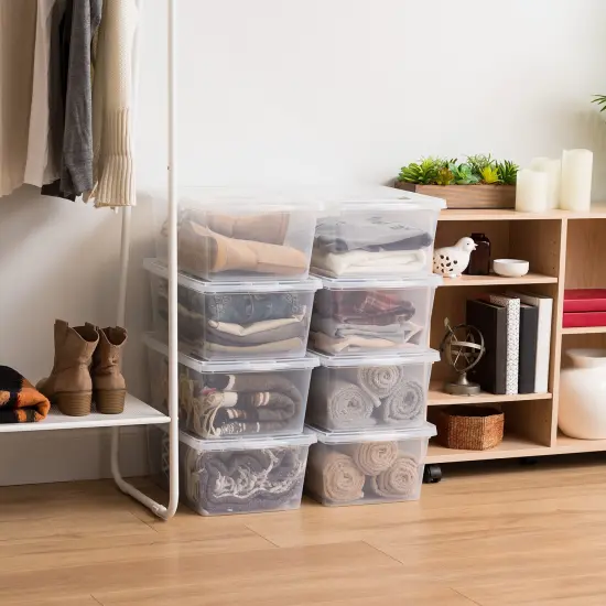 IRIS USA 17 Quart Clear Storage Box, Clear {4}