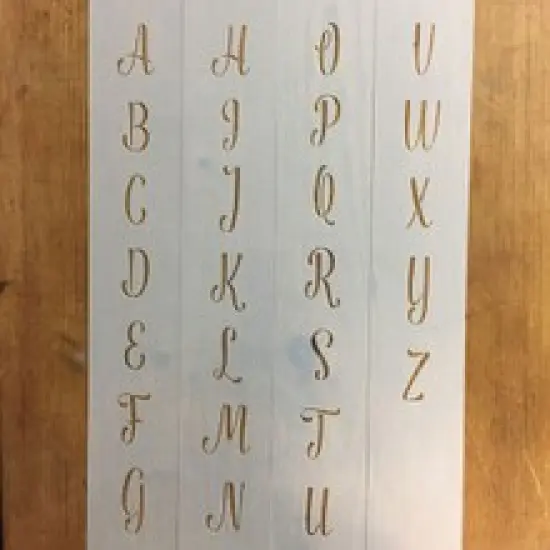 1.25-Inch Modern Monogram Letters Cake Stencil | C991 By Designer Stencils | Cake Decorating Tools | {5}