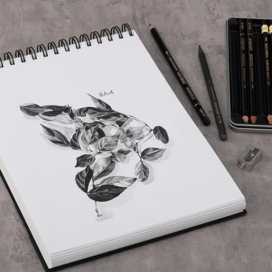 SoHo Urban Artist Hardcover Drawing Pad - 135 lb. (220gsm) Drawing Paper Pads for Artists, Travel, Illustrations, & More! - Single {4}