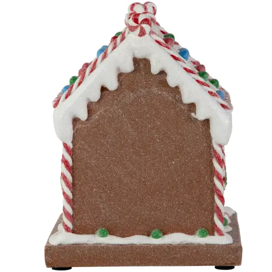 Northlight Pre-Lit LED Gingerbread Candy House Christmas Decoration - 7.5" Brown {6}