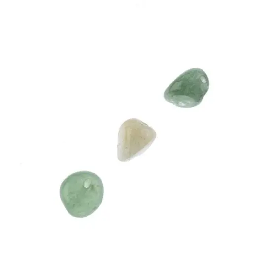 Earth's Jewel Semi-Precious 16" Green Aventurine Irregular Natural Bead Strand {2}