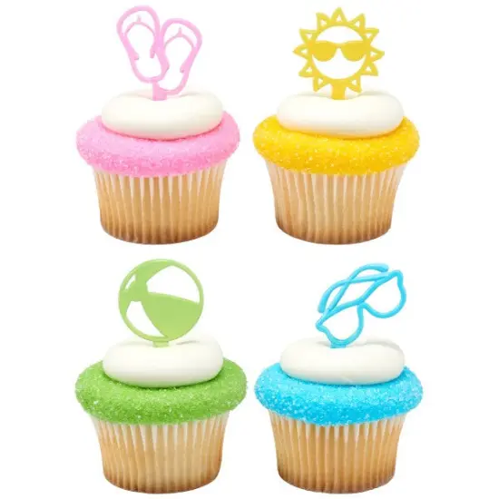 Summer Fun DecoPics&reg; Cupcake Decoration, 12ct {1}