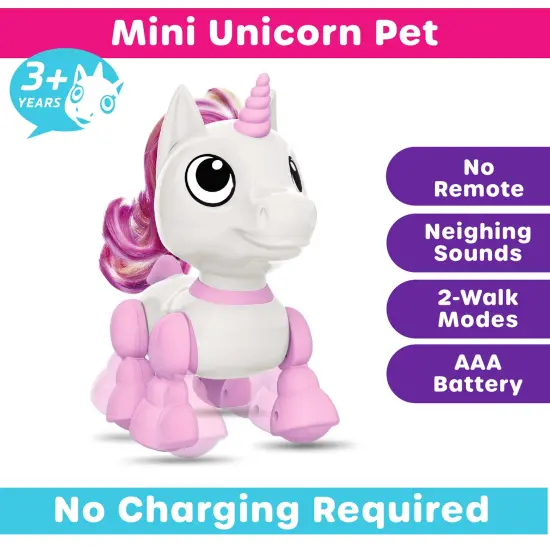 Power Your Fun Robo Pets Unicorn For Girls and Boys - 2pk {6}