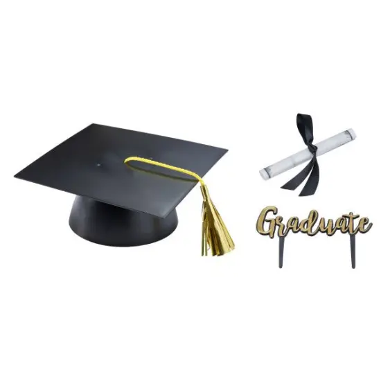 Mega Hat Graduate DecoSet&reg; Cake Decoration {1}