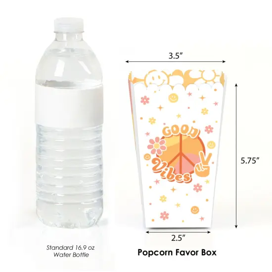 Big Dot of Happiness Stay Groovy - Boho Hippie Party Favor Popcorn Treat Boxes - Set of 12 {2}