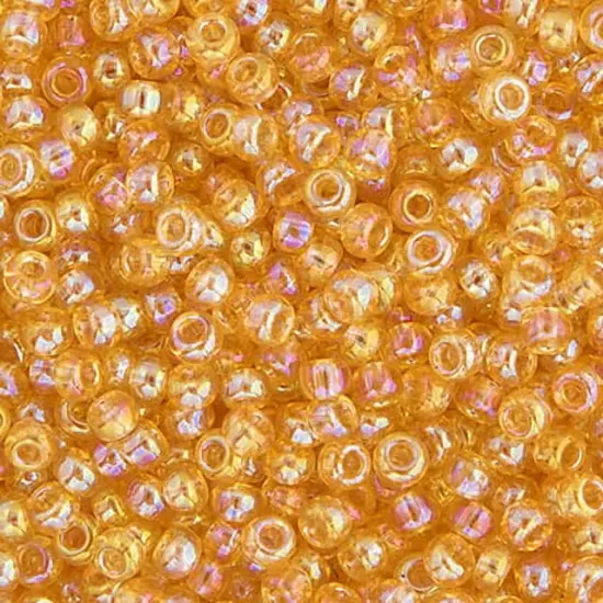 Miyuki 250g Transparent Round Seed Beads, 11/0 Lt Topaz AB #251 {1}