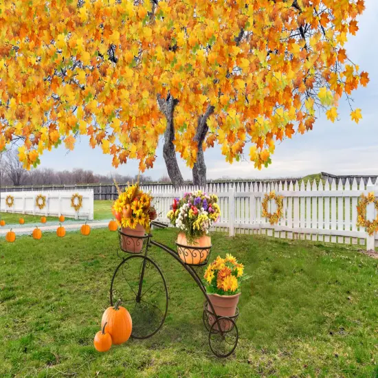 Sorbus Tricycle Plant Stand - Flower Pot Cart Holder - Ideal for Home, Garden, Patio {5}