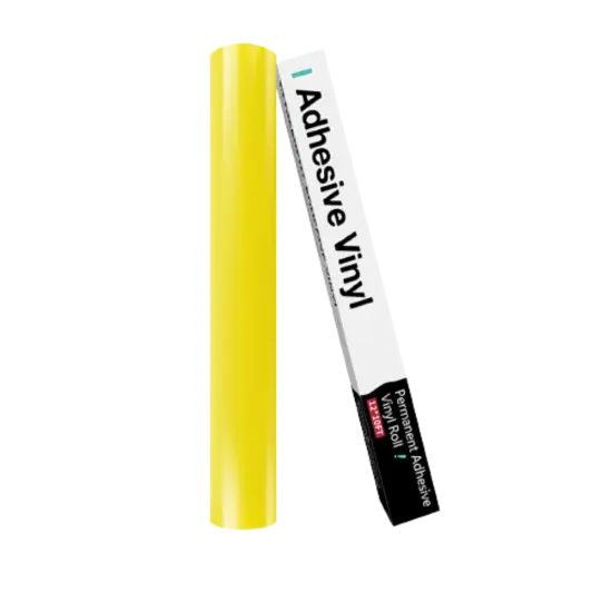 Kitcheniva 12"x10' Adhesive Permanent Vinyl DIY Craft Glossy & Matte Glossy lemon yellow {1}